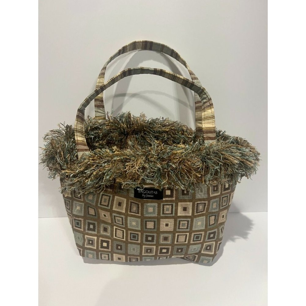 Bagolitas multicolor square and fringe design by Janice